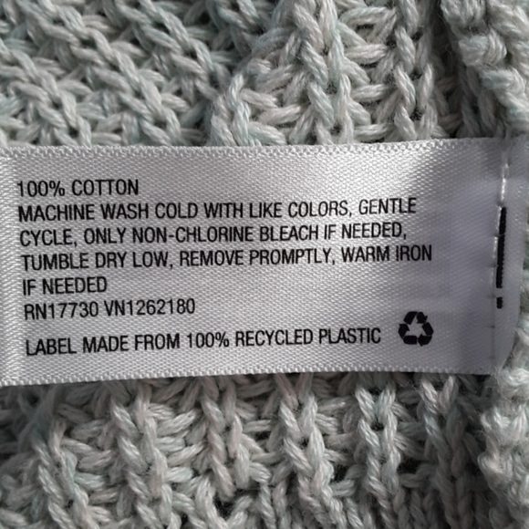 Ava & Viv Green Ombre Pullover Knit Tunic Cotton Crew Neckline Sweater - Picture 10 of 11